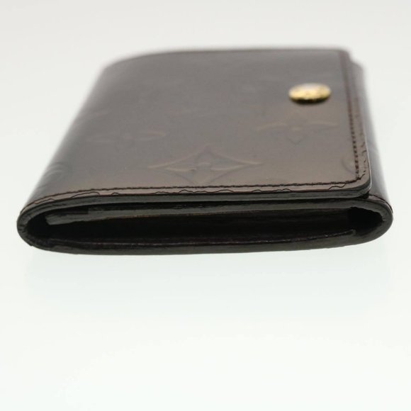 LOUIS VUITTON Vernis Anvelop Cult De Vuitto Card Case Amarante - Picture 4 of 15